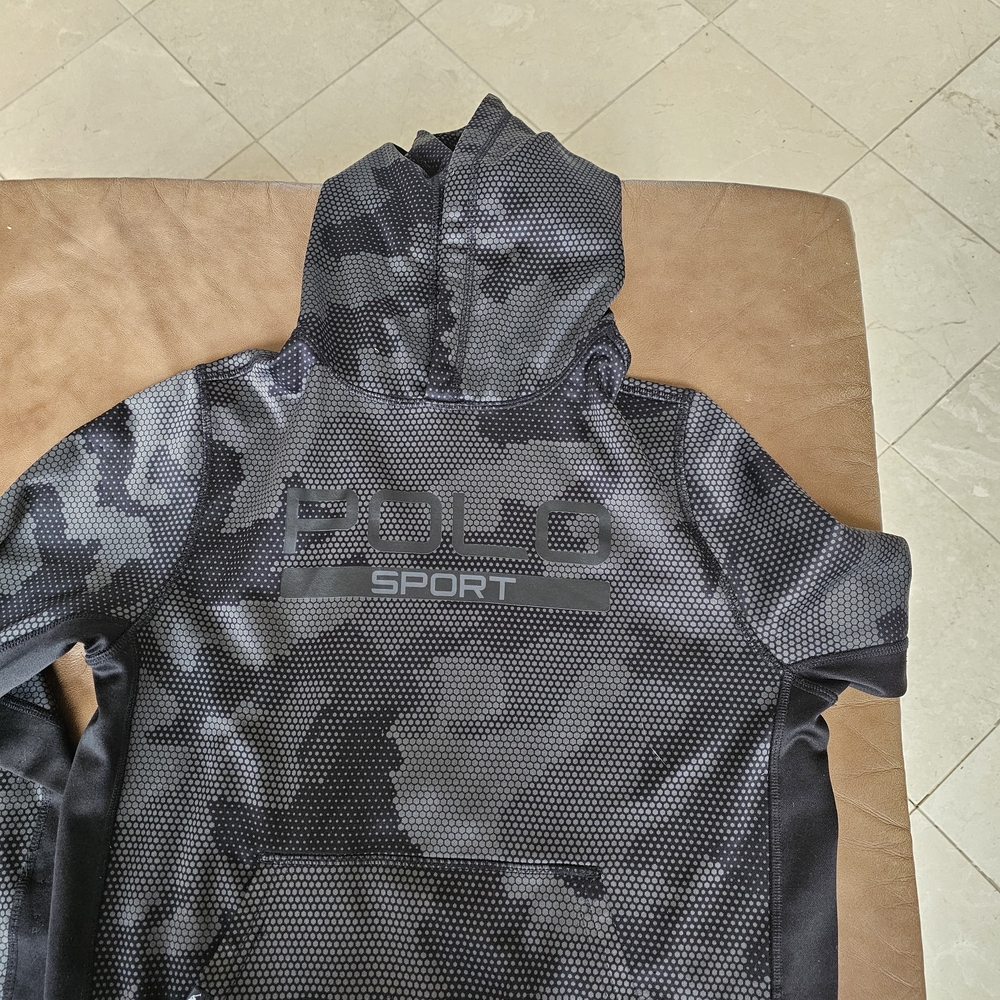 Polo Sport Black and Gray Hoodie